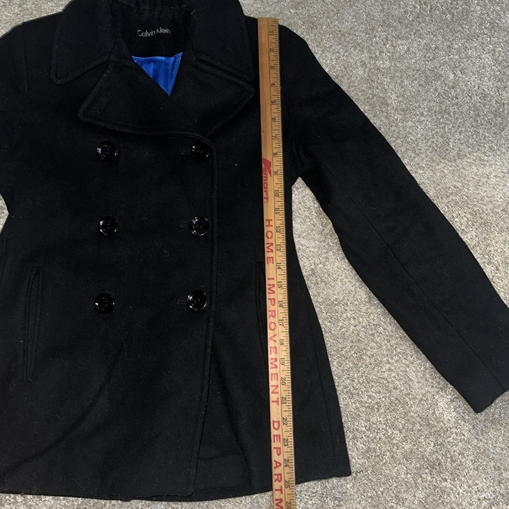 Calvin Klein Wool and Cashmere Blend Peacoat - Picture 10 of 10